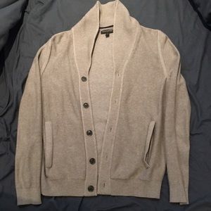 Look Dapper AF in this Tan Cardigan from BR